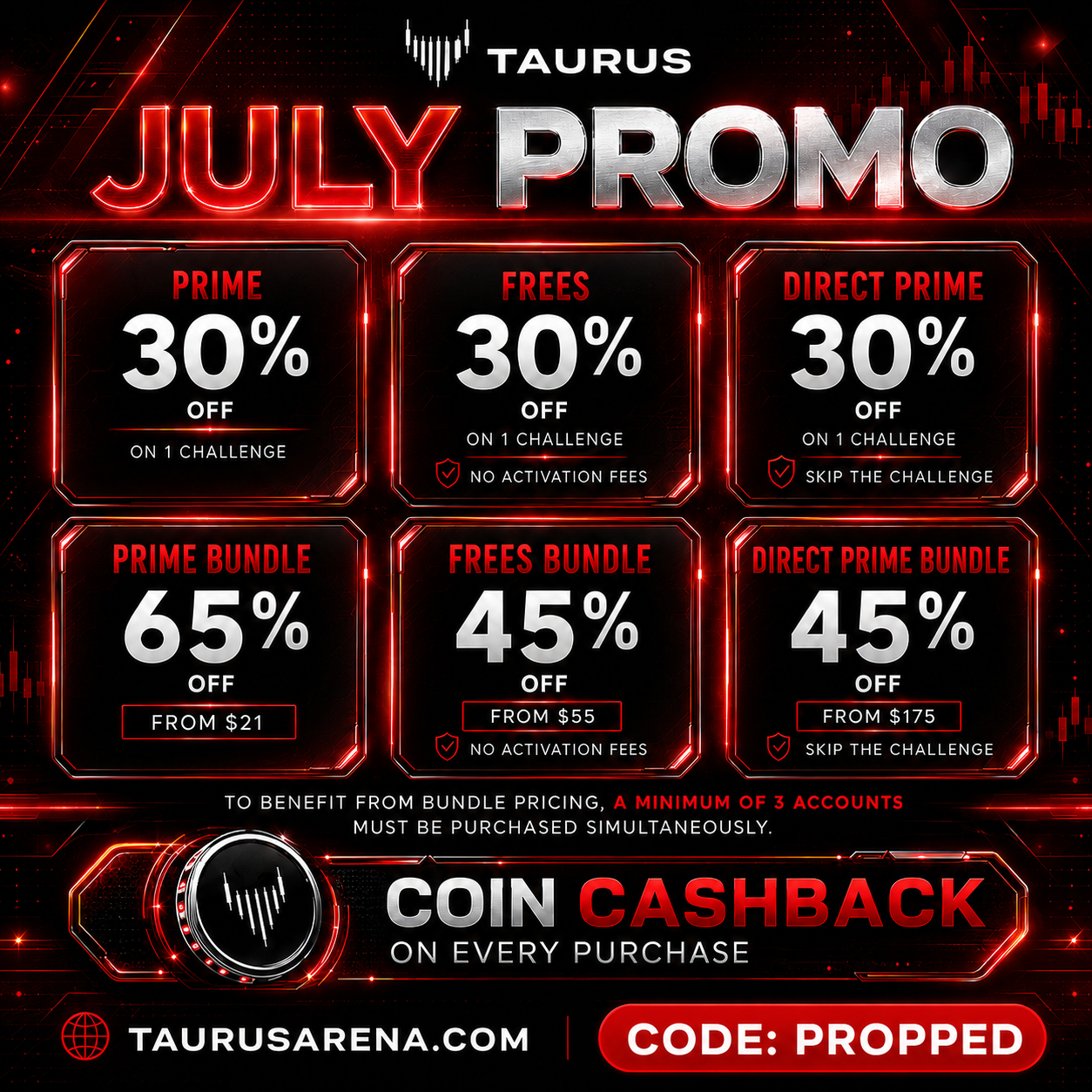 Taurus Arena July 2026 Promo